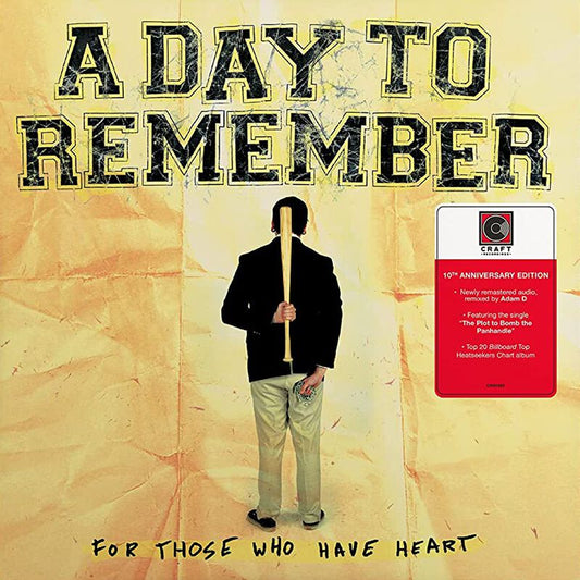 A DAY TO REMEMBER For Those Who Have A Heart VINYL LP